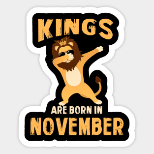 Cute King Are Born In November T-shirt Birthday Gift Sticker